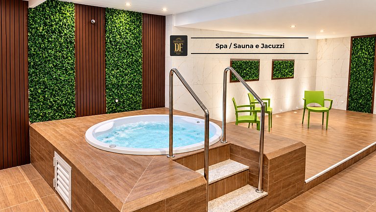 Premium com Conforto e Vista para o Jardim