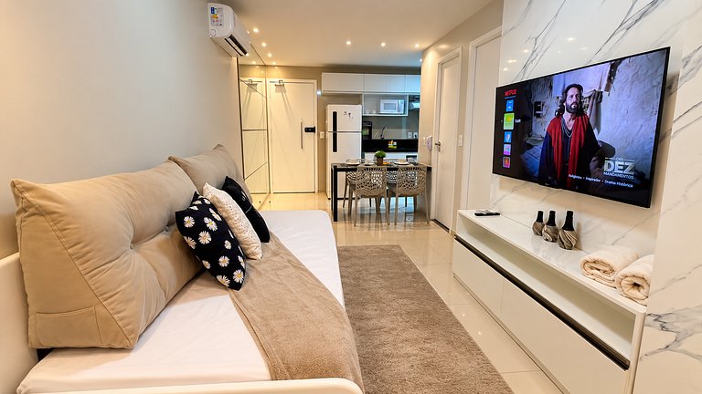 Apartamento Premium, A/C na sala, Vista Mar