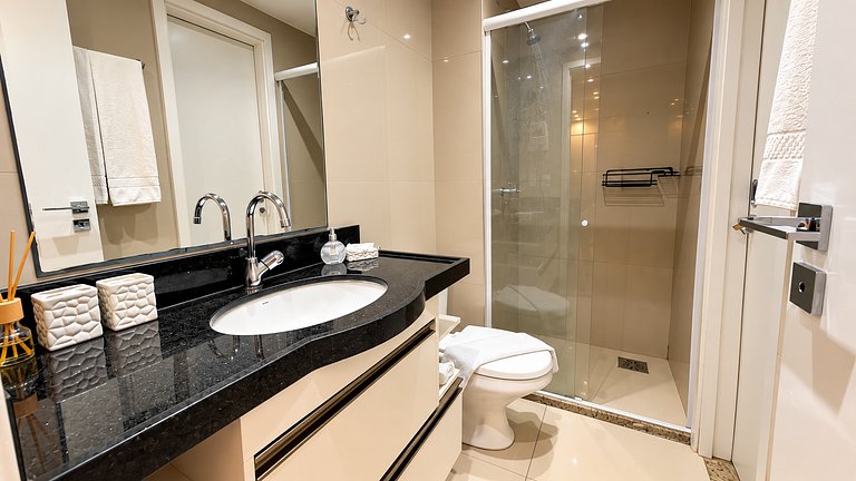 Apartamento Premium, A/C na sala, Vista Mar