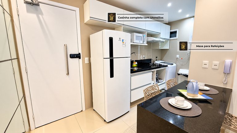 Apartamento Premium, A/C na sala, Vista Mar