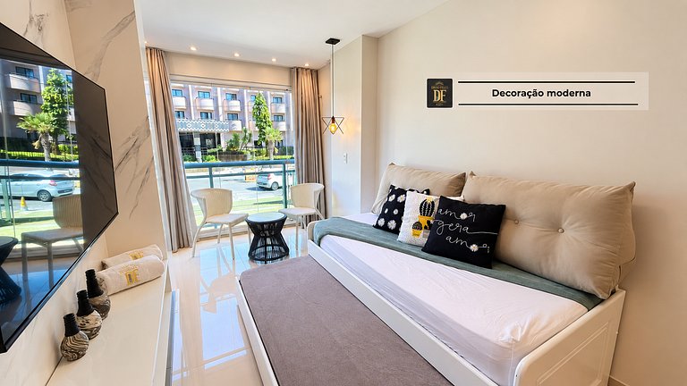 Apartamento Premium, A/C na sala, Vista Mar