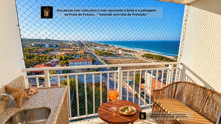 Vista Mar Incrível da Orla da Praia do Futuro