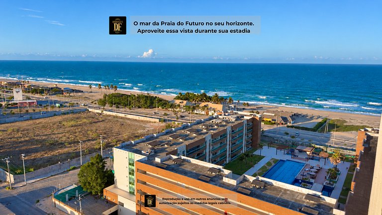 Vista Mar ncrível da Orla da Praia do Futuro