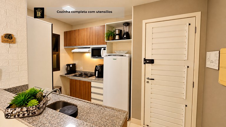 Apartamento no térreo com vista para o jardim no Vg Sun Cumb