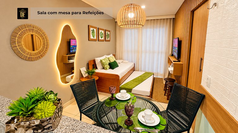 Apartamento no térreo com vista para o jardim no Vg Sun Cumb