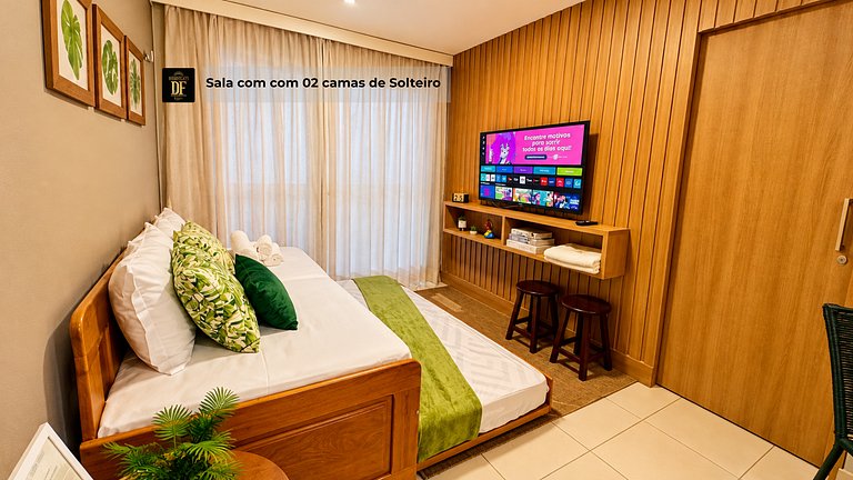 Apartamento no térreo com vista para o jardim no Vg Sun Cumb
